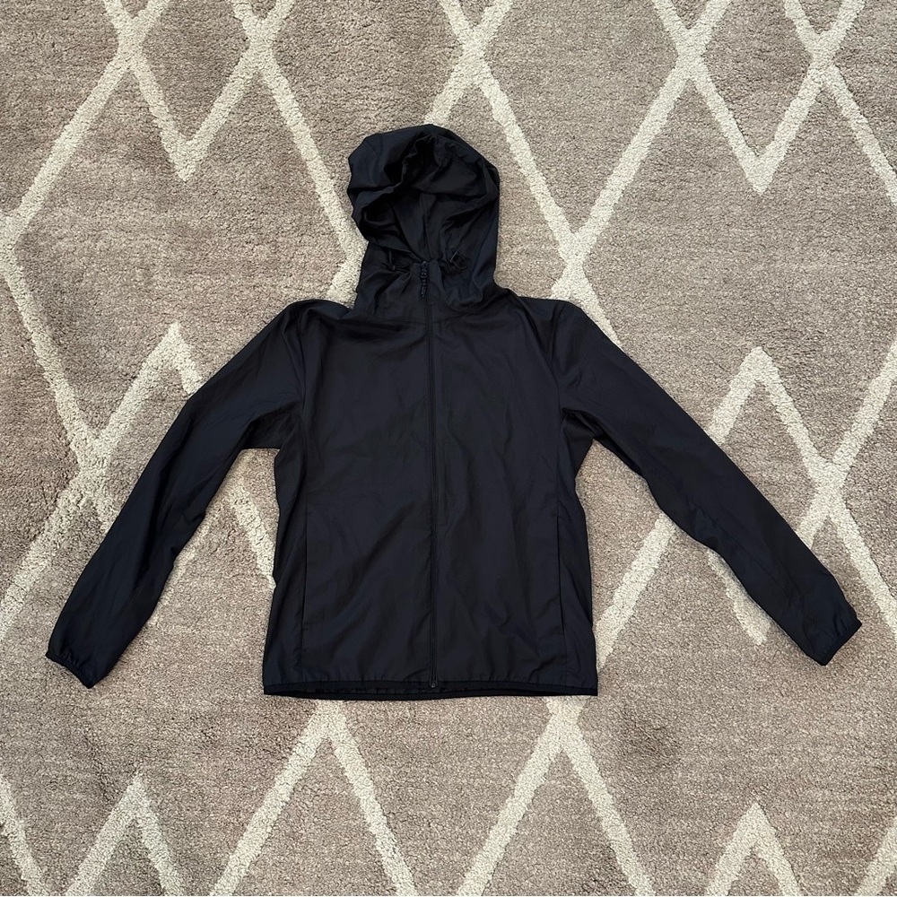 Uniqlo Women’s Pocketable UV Protection Parka Light Rain Jacket Black (fits XS)
